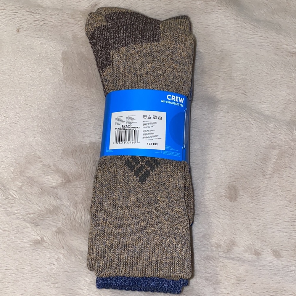 Men’s Columbia Crew Socks - Picture 2 of 3